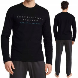 Piżama męska bawełniana długi rękaw HENDERSON INSURE - XXL