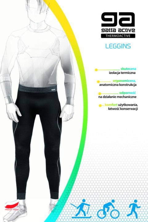 GATTA BODYWEAR LEGGINGS MEN THERMOACTIV BASIC BLANC GATTA BODYWEAR LEGGINGS MEN THERMOACTIV BASIC BLANC