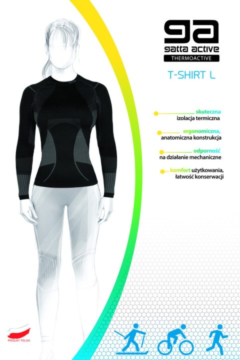 GATTA BODYWEAR T-SHIRT L WOMEN THERMOACTIV BASIC AMA GATTA BODYWEAR T-SHIRT L WOMEN THERMOACTIV BASIC AMA
