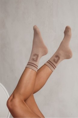 MILENA Skarpetki damskie Litera C z paskami 0200.078