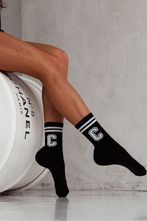 MILENA Skarpetki damskie Litera C z paskami 0200.078 MILENA Skarpetki damskie Litera C z paskami 0200.078