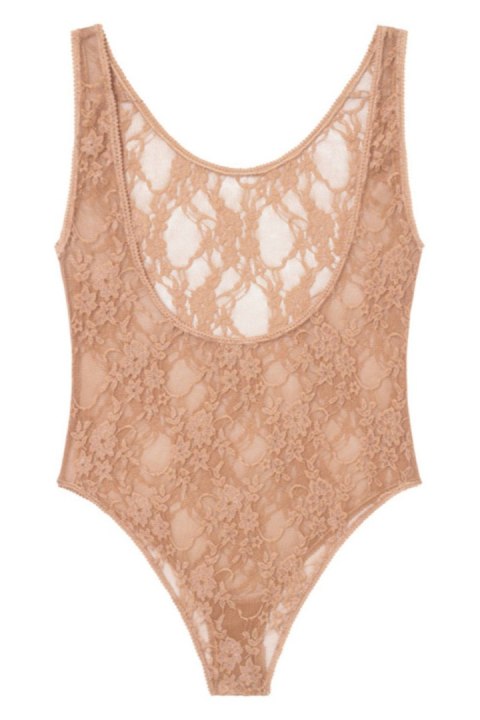 FIORE EMMA - BODY Z KORONKI NA SZEROKICH RAMIĄCZKACH FIORE EMMA - BODY Z KORONKI NA SZEROKICH RAMIĄCZKACH