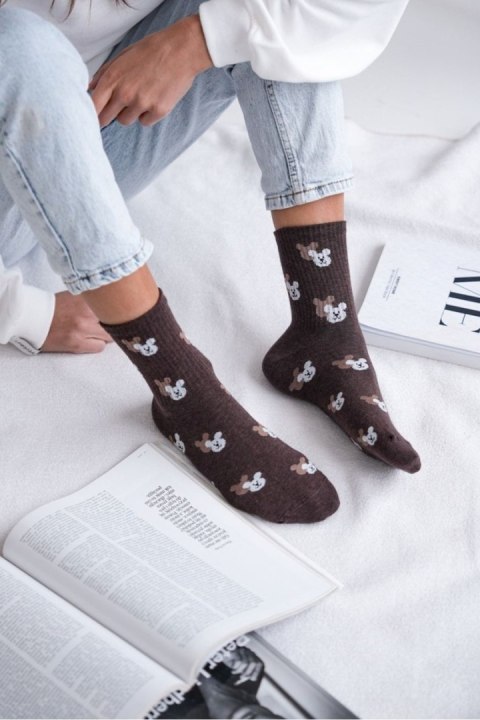 MILENA SKARPETKI DAMSKIE GŁOWY MISIA Z CIENIEM 0200.142 MILENA SKARPETKI DAMSKIE GŁOWY MISIA Z CIENIEM 0200.142