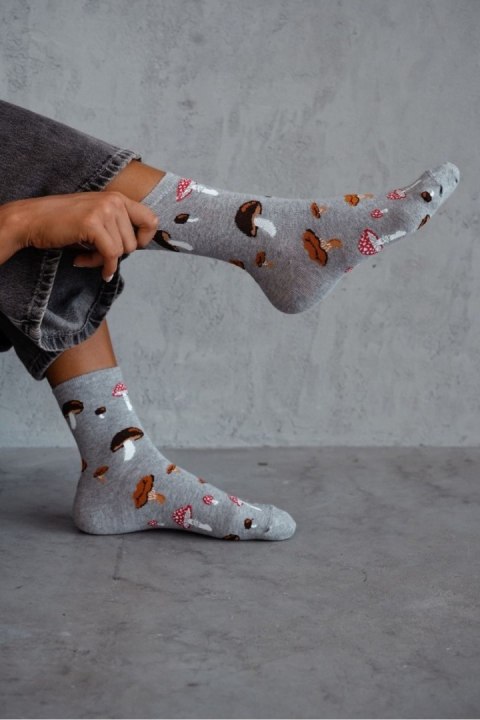 MILENA Skarpetki damskie Grzyby 0200.187