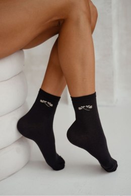 MILENA Skarpetki damskie drobny wzorek z lurexem 0200.178