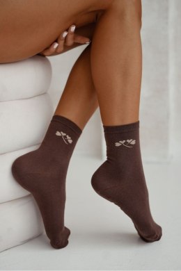 MILENA Skarpetki damskie drobny wzorek z lurexem 0200.178