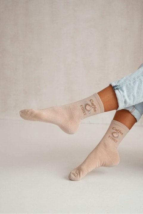 MILENA SKARPETKI DAMSKIE COFFEE FIRST 0200.167 MILENA SKARPETKI DAMSKIE COFFEE FIRST 0200.167