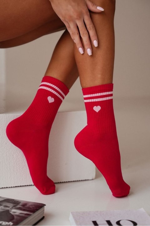 MILENA SKARPETKI DAMSKIE SERCE Z PASKAMI 0200.137 MILENA SKARPETKI DAMSKIE SERCE Z PASKAMI 0200.137