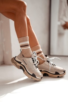 MILENA SKARPETY DAMSKIE BEZUCISKOWE PRĄŻEK W PASKI 1436.001