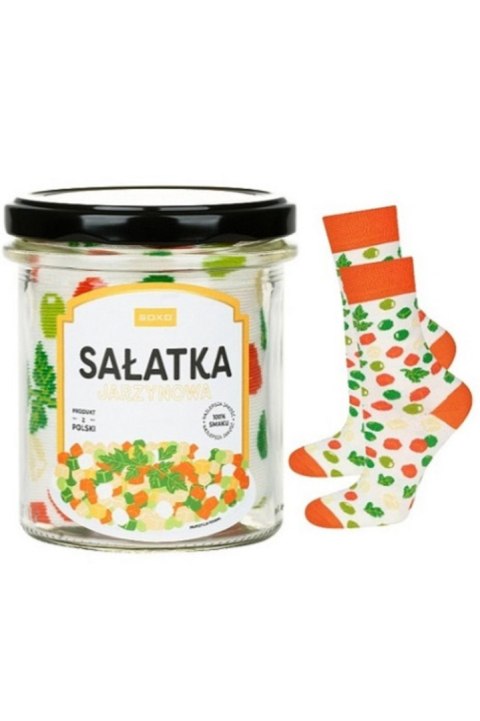 SOXO SKARPETY SOXO W SŁOIKU SAŁATKA JARZYNOWA