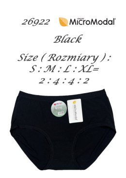 FIGI DCPOLO 26922 MICROMODAL CZARNE DCpolo