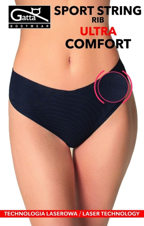 FIGI GATTA SPORT STRING RIB ULTRA COMFORT BLACK S Gatta
