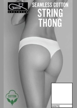 FIGI GATTA SEAMLESS COTTON STRING THONG WHITE /L Gatta