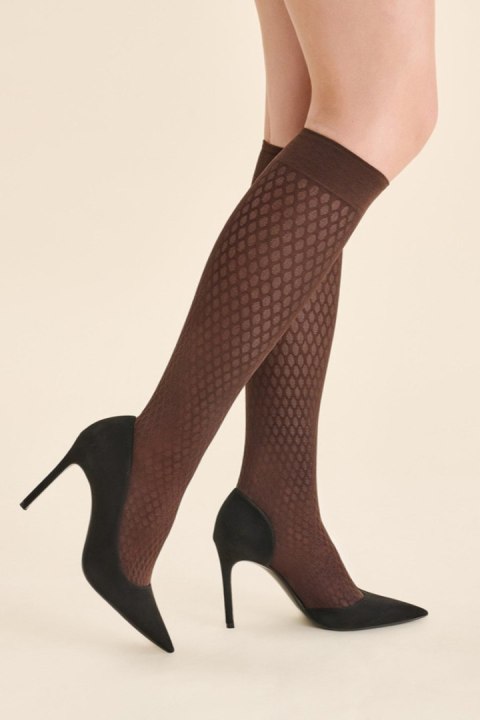 GABRIELLA Podkolanówki grube - wzr GLAM KNEE HIGHS GABRIELLA Podkolanówki grube - wzr GLAM KNEE HIGHS