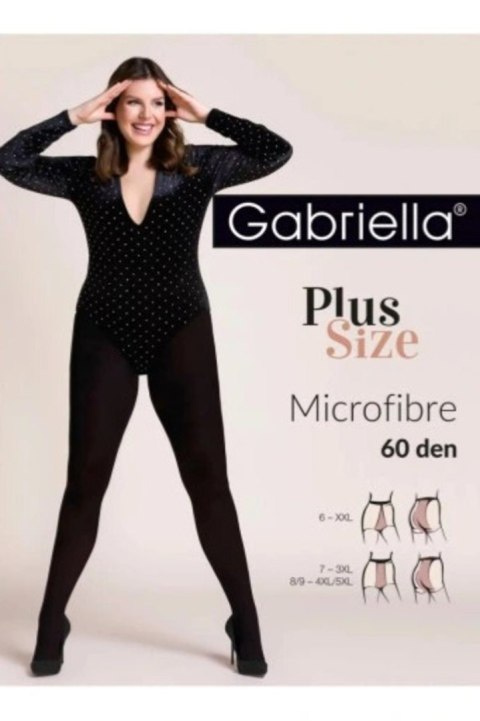 GABRIELLA Rajstopy grube clasic MICRO 60 PLUS SIZE 8/9 GABRIELLA Rajstopy grube clasic MICRO 60 PLUS SIZE 8/9