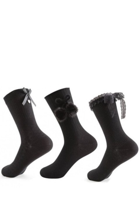 BE SNAZZY Skarpety z ozdobami SK-116 BE SNAZZY Skarpety z ozdobami SK-116