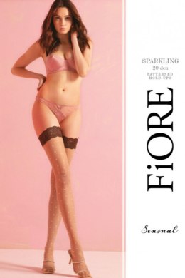 FIORE SPARKLING - Pończochy samonośne 20 DEN