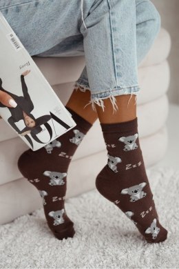 MILENA Skarpetki damskie Śpiące koale 0200.179