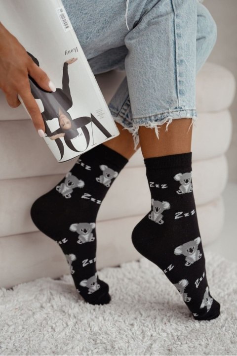 MILENA Skarpetki damskie Śpiące koale 0200.179 MILENA Skarpetki damskie Śpiące koale 0200.179