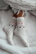 MILENA Skarpetki damskie świąteczne z lurexem 1283.035