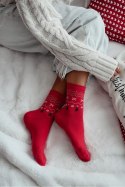 MILENA Skarpetki damskie świąteczne z lurexem 1283.035