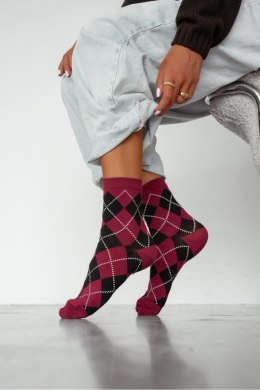 MILENA Skarpetki damskie w romby Vintage 0200.195