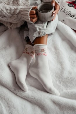 MILENA Skarpetki damskie bezuciskowe frotte Ciastka 0118.013