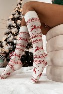 MILENA Podkolanówki damskie świąteczne 1269.001