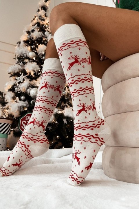 MILENA Podkolanówki damskie świąteczne 1269.001