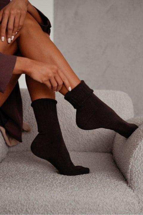 MILENA Skarpetki damskie Frotte bezuciskowe gładkie 0118.016