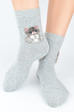 NOVITI SKARPETY Z WEŁNĄ KOT SW017