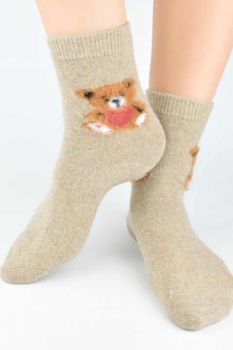 NOVITI SKARPETY Z WEŁNĄ MIŚ SW018