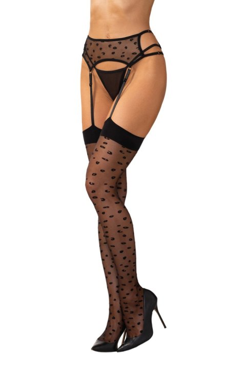 OBSESSIVE Isinne pończochy i pas S/M/L
