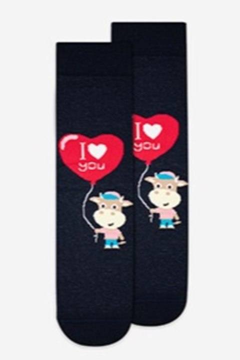 GATTA SKARPETKI WZOROWANE U04.156 walentynkowe