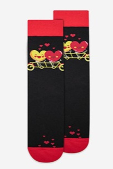 GATTA SKARPETKI WZOROWANE U04.156 walentynkowe