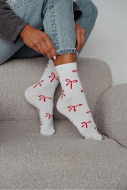 MILENA Skarpetki damskie Kokardki 0200.198