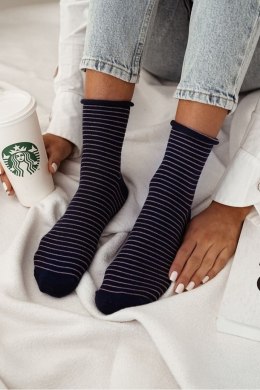 MILENA Skarpetki damskie bezuciskowe w cienkie Paseczki 0200.120