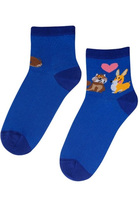 WOLA Skarpetki wzorzyste damskie PERFECT WOMAN walentynkowe