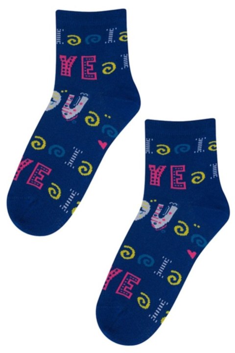 WOLA Skarpetki wzorzyste damskie PERFECT WOMAN walentynkowe