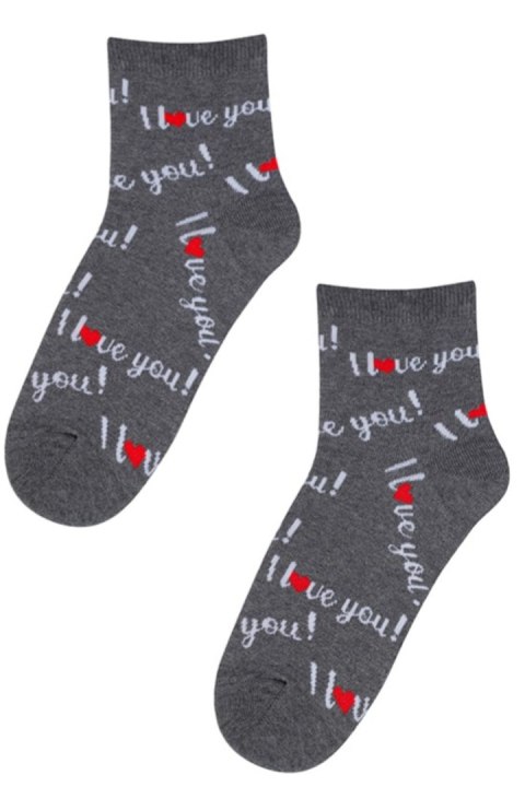 WOLA Skarpetki wzorzyste damskie PERFECT WOMAN walentynkowe