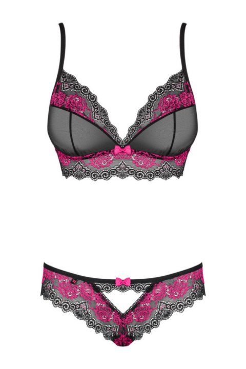 OBSESSIVE TULIA KOMPLET 2-CZĘŚCIOWY CZARNY