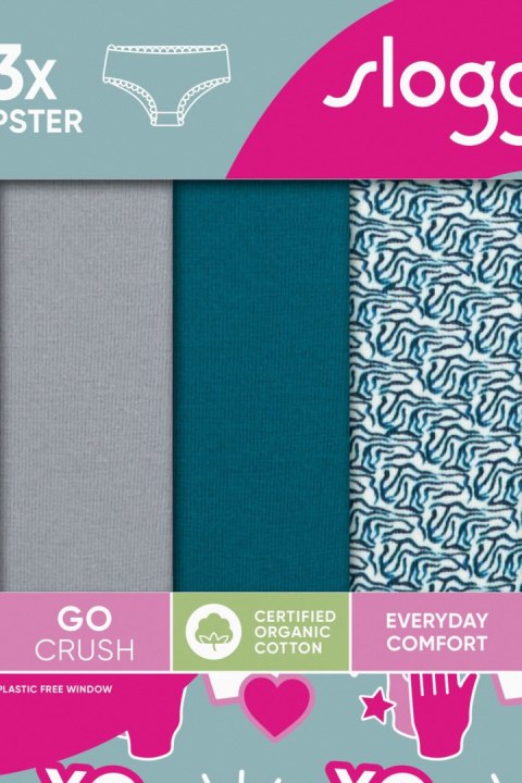 SLOGGI FIGI SLOGGI GO CRUSH HIPSTER 3PACK V022