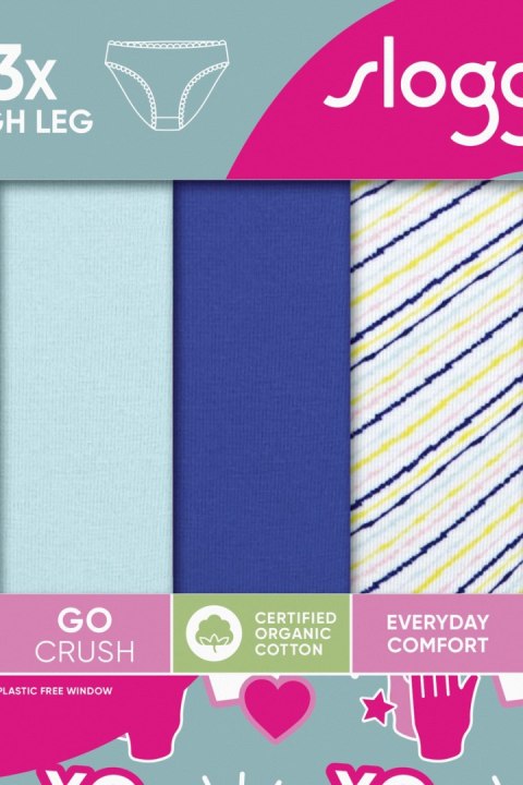 SLOGGI FIGI SLOGGI GO CRUSH HIGH LEG 3PACK M007