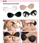 Julimex Biustonosz Stanik samonośny PUSH-UP obszyty materiałem BS-02