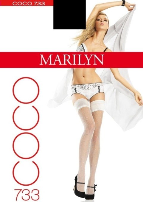 Marilyn POŃCZOCHY COCO 733 20 1/2 niebieski Marilyn POŃCZOCHY COCO 733 20 1/2 niebieski