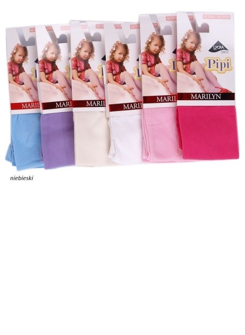 Marilyn RAJSTOPY PIPPI 40 3D 3/4 niebieski jasny Marilyn RAJSTOPY PIPPI 40 3D 3/4 niebieski jasny