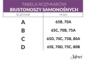 Julimex Biustonosz Stanik samonośny PUSH-UP obszyty materiałem BS-02