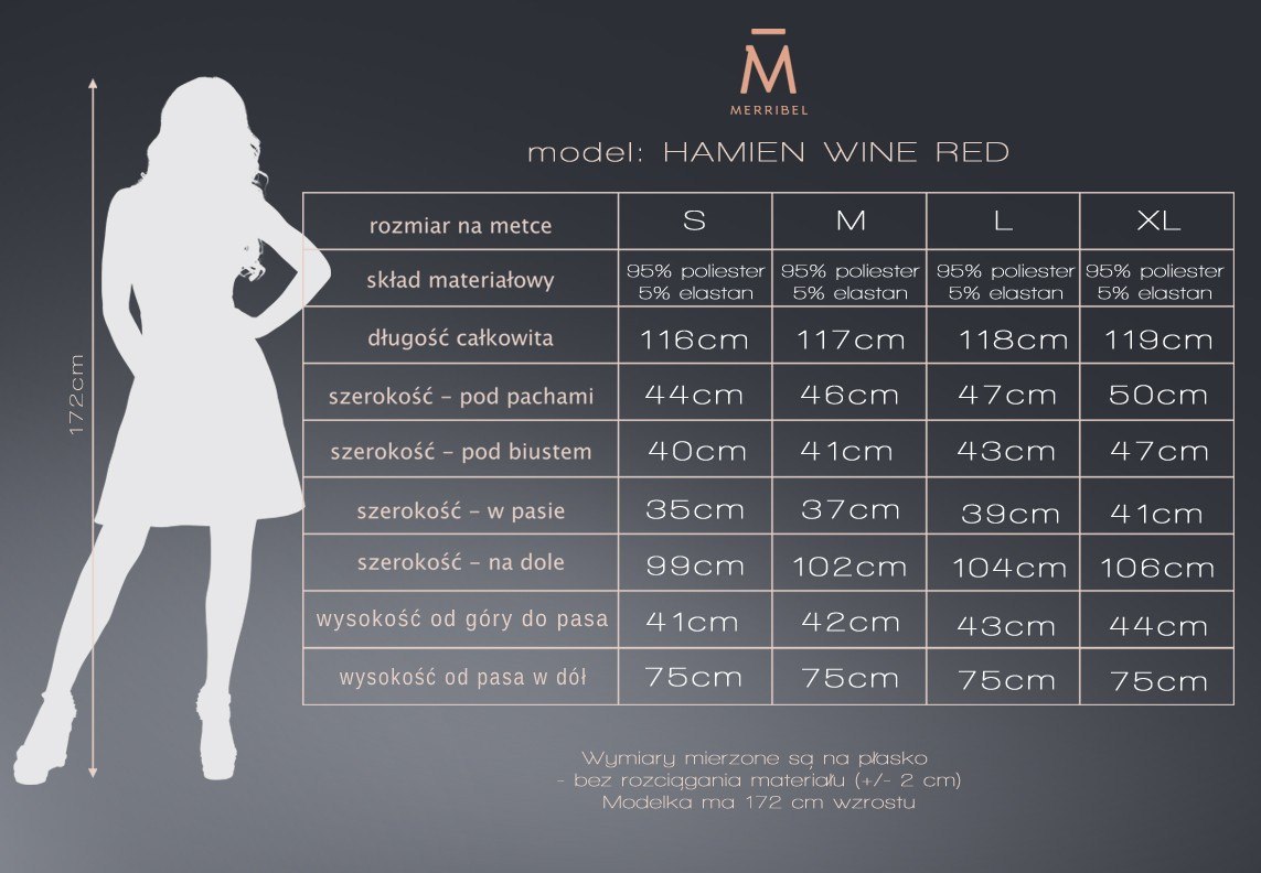 Merribel Hamien Wine Red 85603 - S